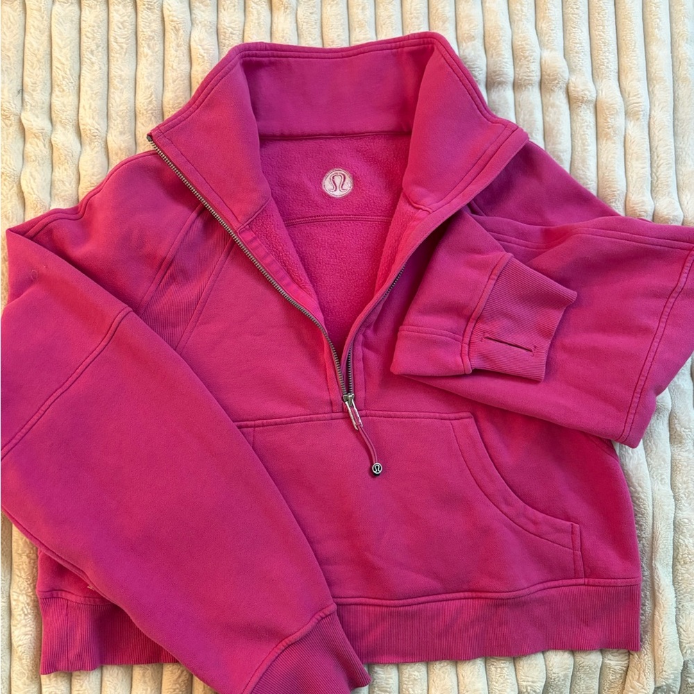 lululemon athletica Pink Cowl Neck Sweater